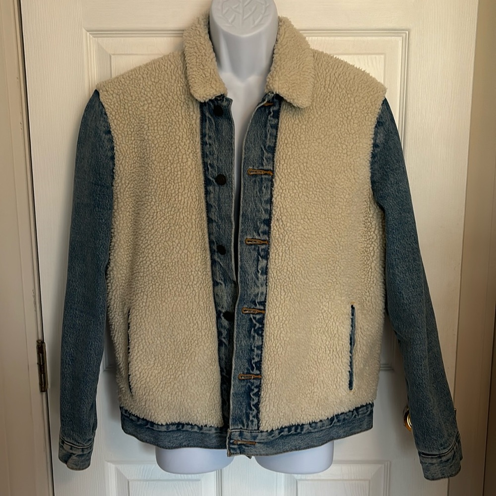 Levi’s Vintage Style Sherpa Panel Denim Jean Jacket